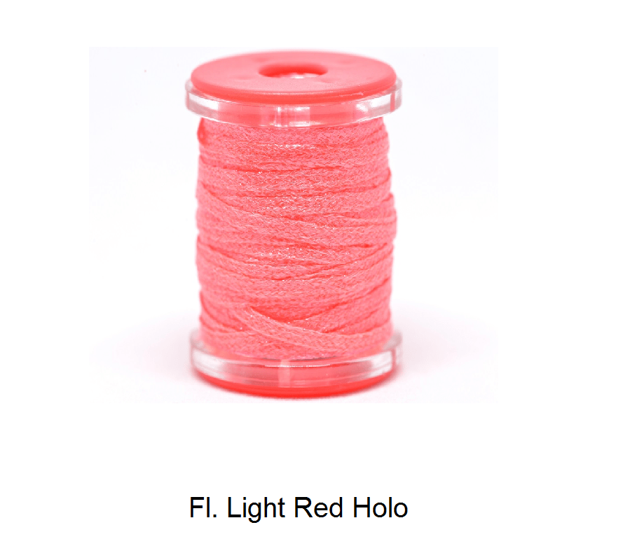 FutureFly - FF Metallic Flatbraid - Fl. Light Red Holo