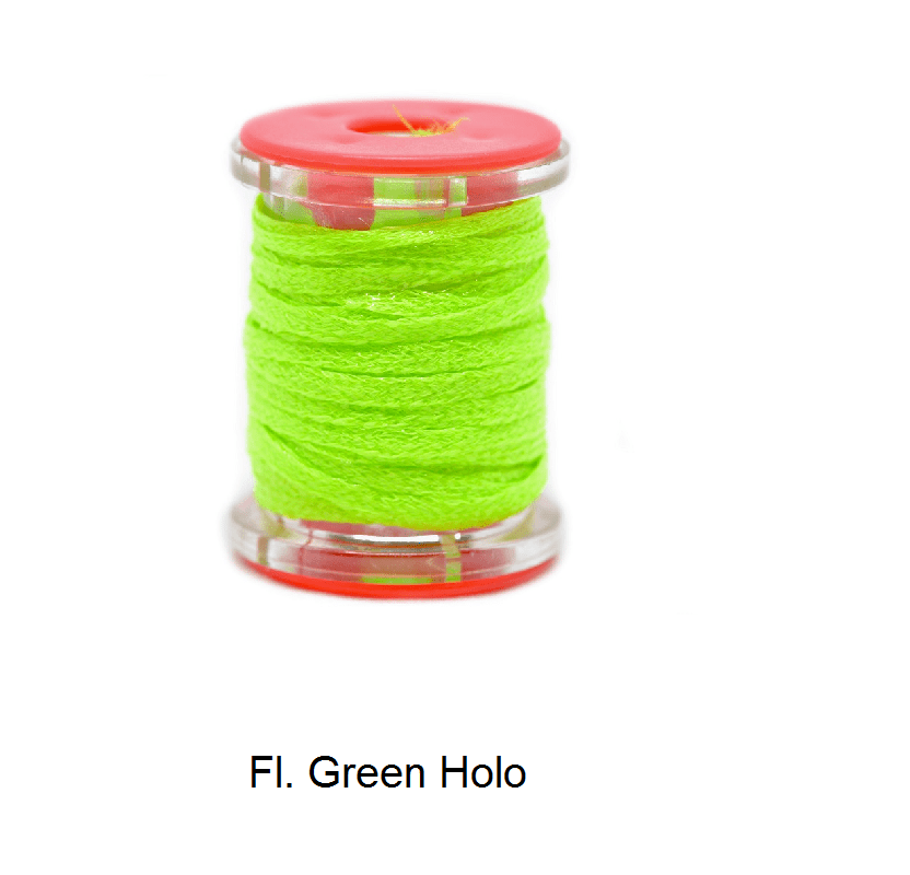 FutureFly - FF Metallic Flatbraid - Fl. Green Holo