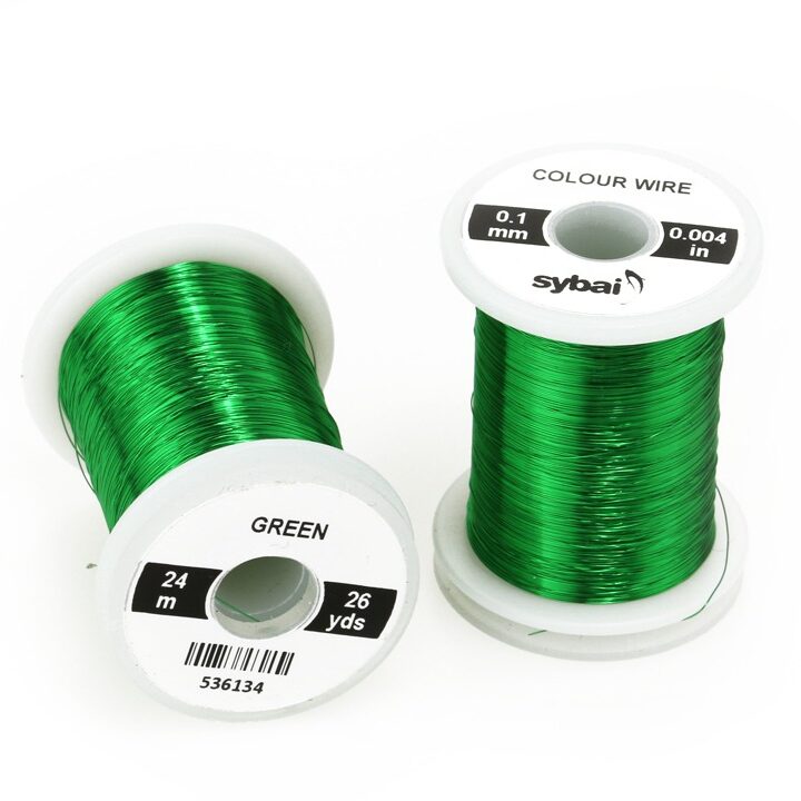 Spalvota viela 0.1mm - Sybai - Green