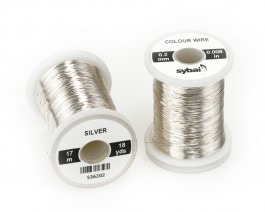 Spalvota viela 0.2mm - Sybai - Silver
