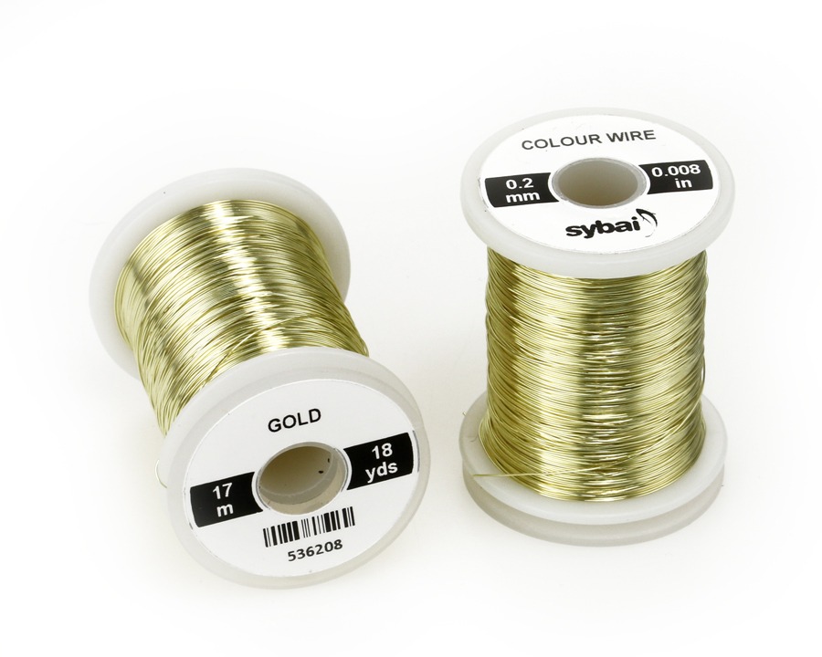 Spalvota viela 0.2mm - Sybai - Gold