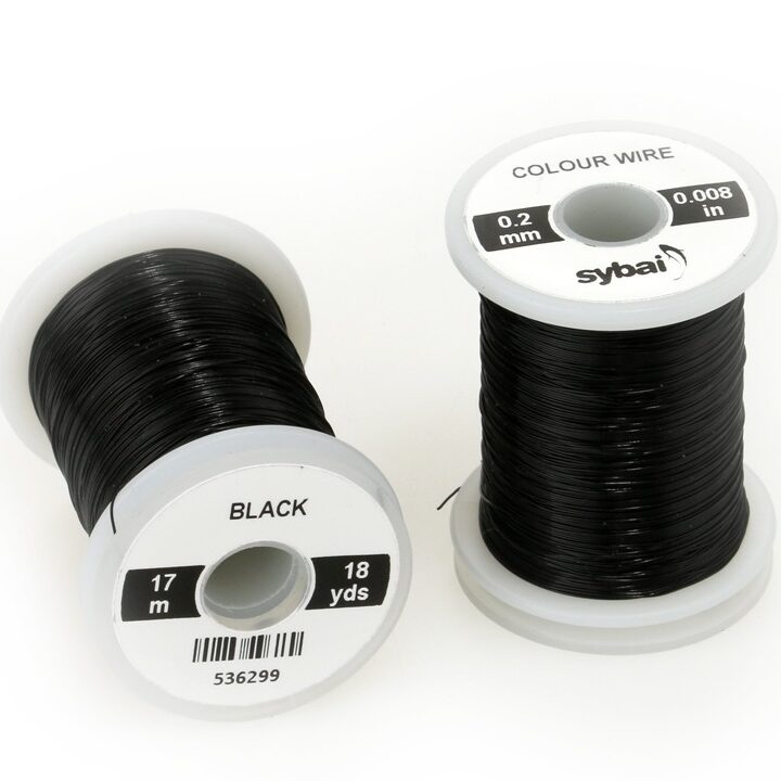 Spalvota viela 0.2mm - Sybai - Black