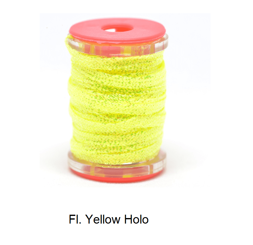 FutureFly - FF Metallic Flatbraid - Fl. Yellow Holo