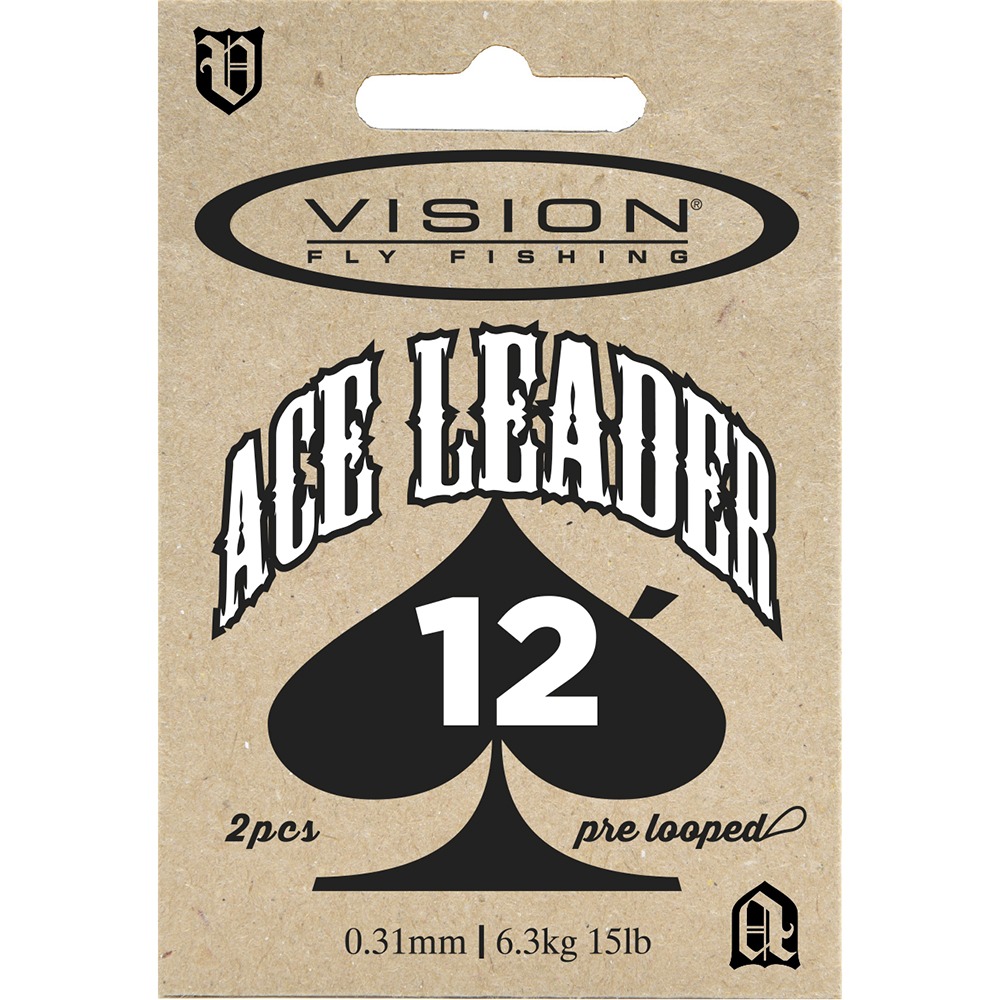 VISION Ace leader - VAL1231 Muselinis pavadėlis Vision ACE leader 12' 0.31mm