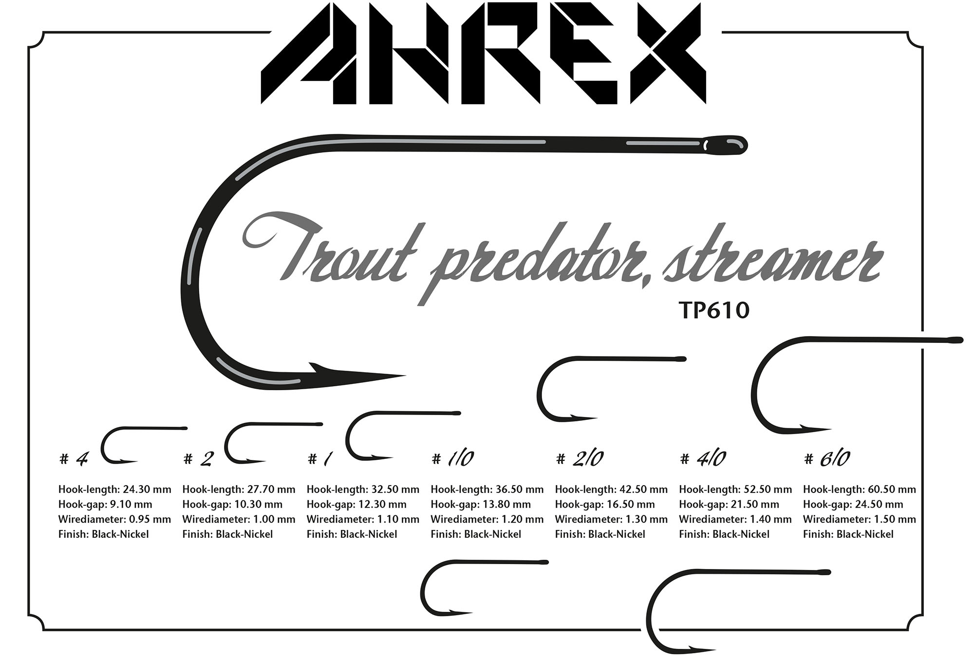 AHREX Trout Predator TP610 - #2/0