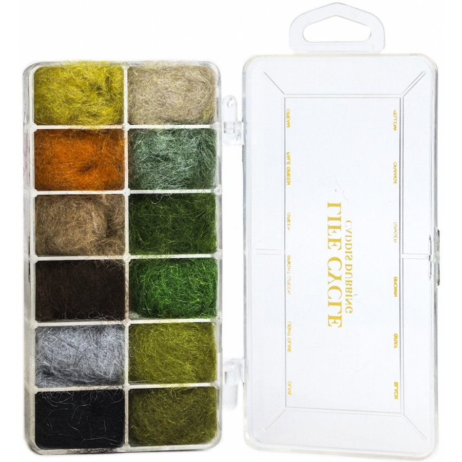 WAPSI Life Cycle Caddis 12 Colors Dispenser