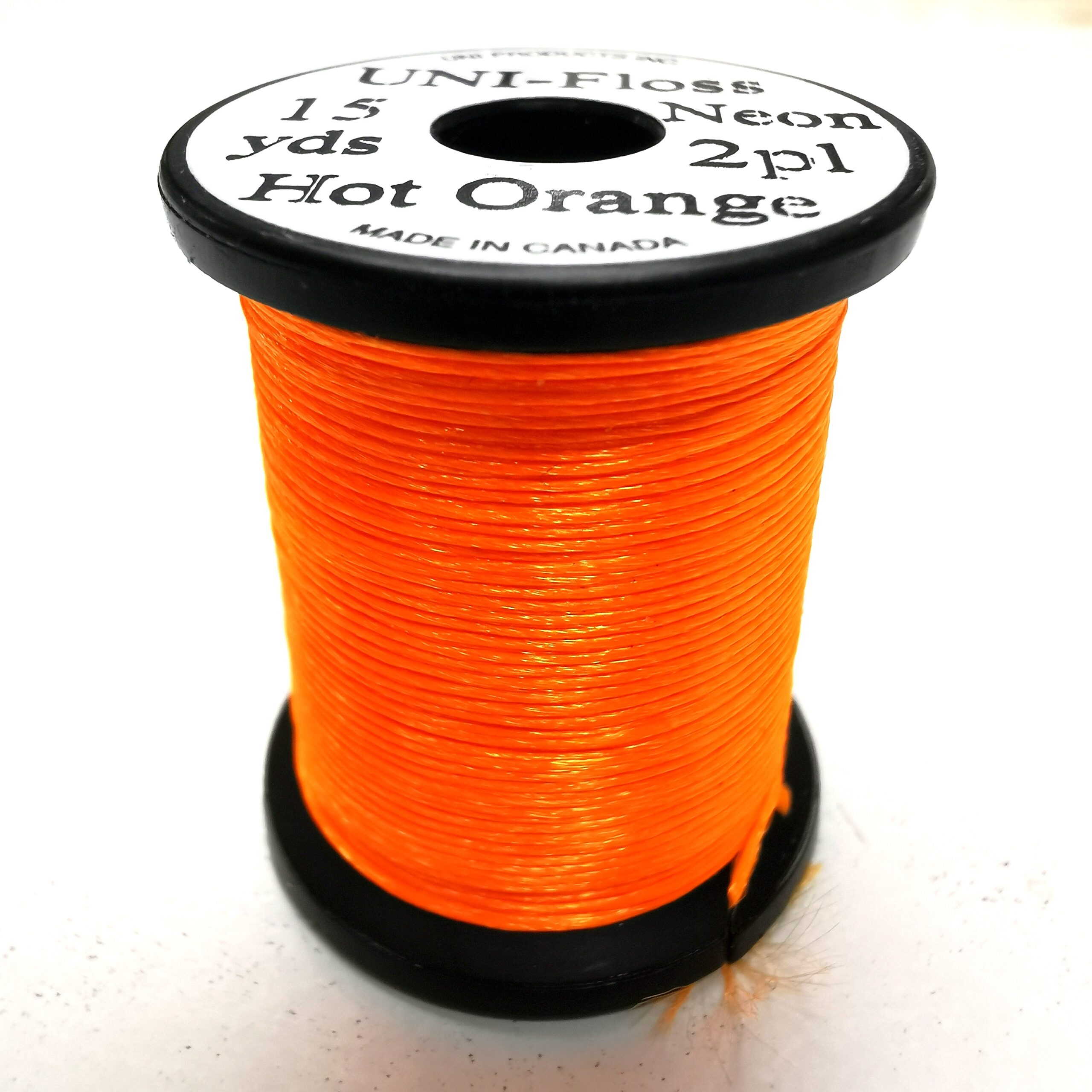 UNI Floss Polyester Neon - Hot Orange