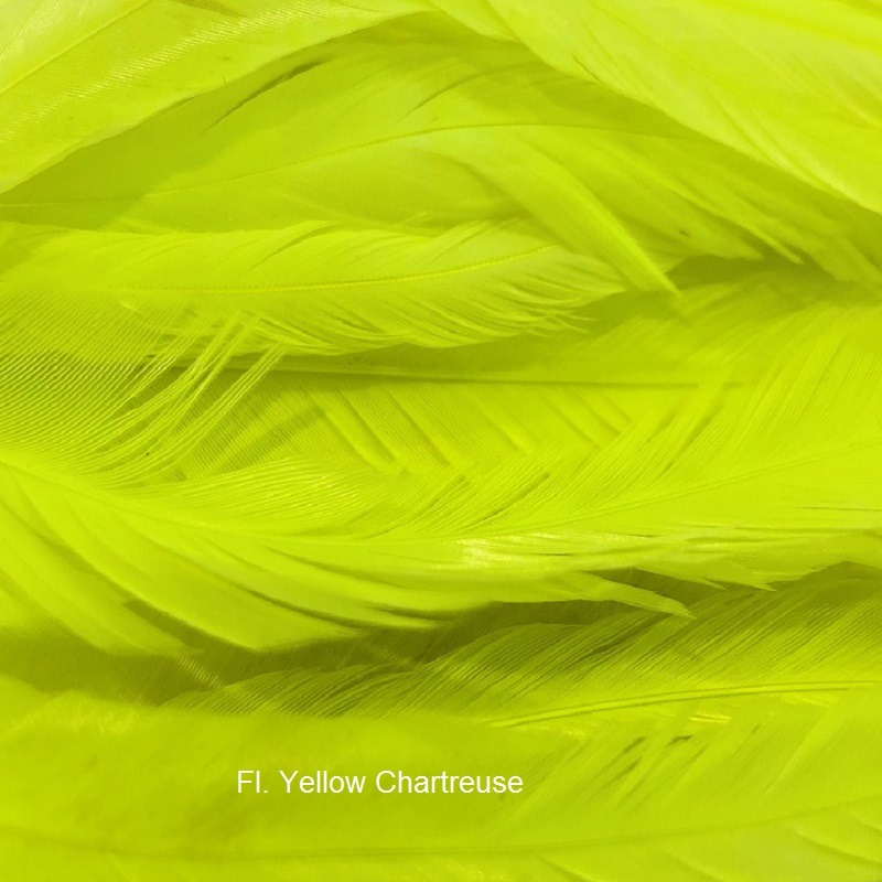 Pike Schlappen - Fly Dressing - Fl. Yellow chartreuse
