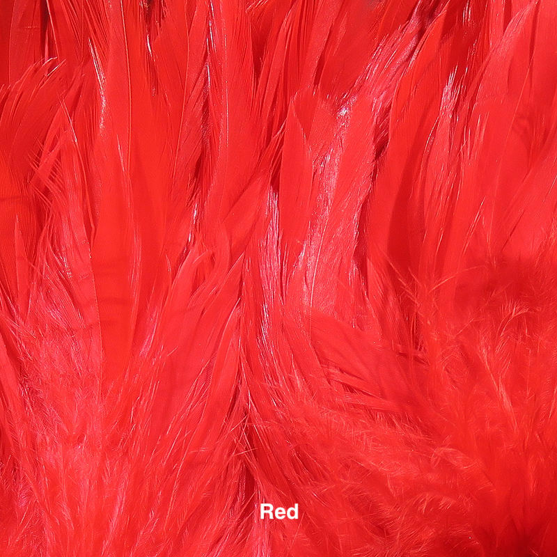 Hareline Schlappen 5-7" - Red
