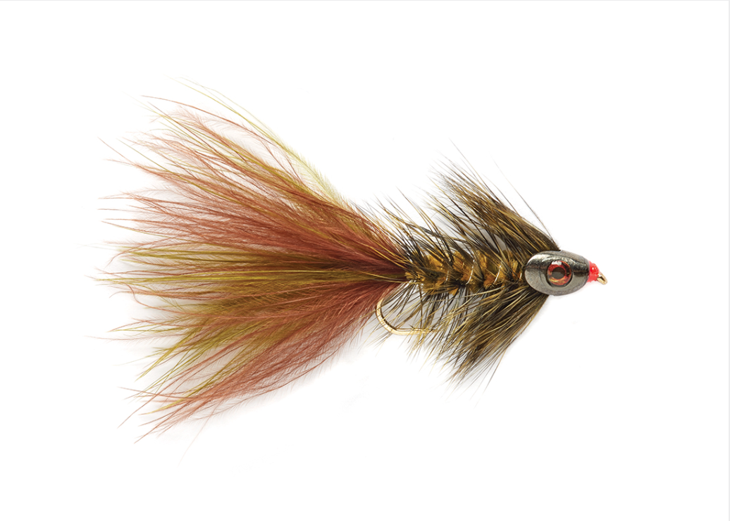 Grizzly Skullhead Woolly Bugger - #6