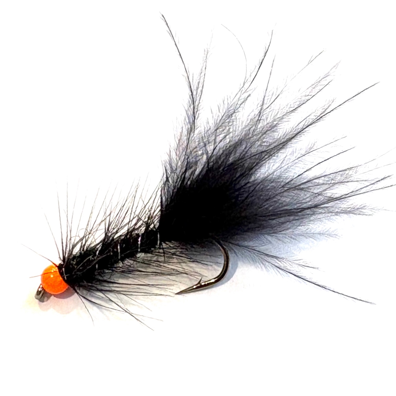 BLACK & ORANGE WOOLLY BUGGER