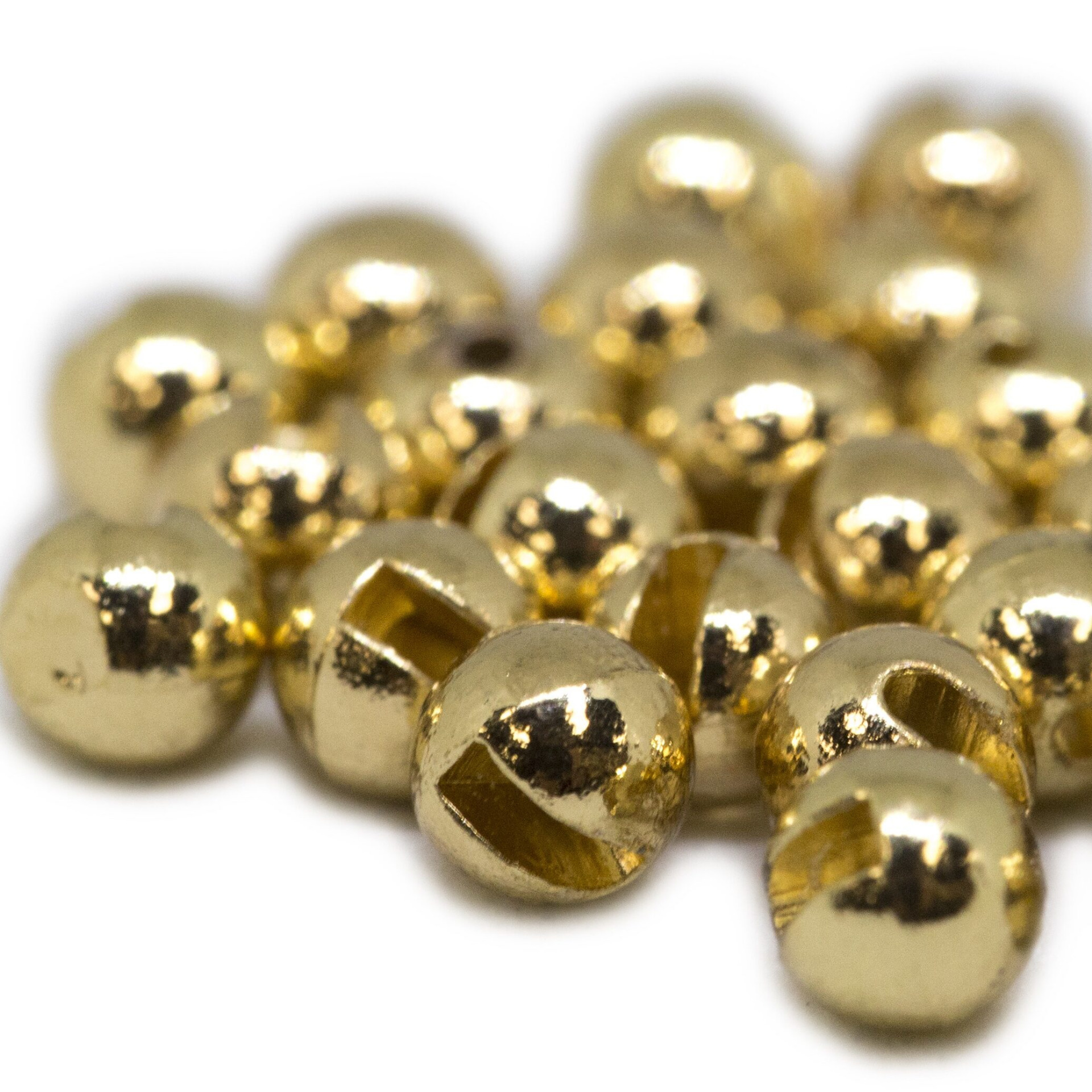 Tungsten Slotted Beads 2,4mm - Gold
