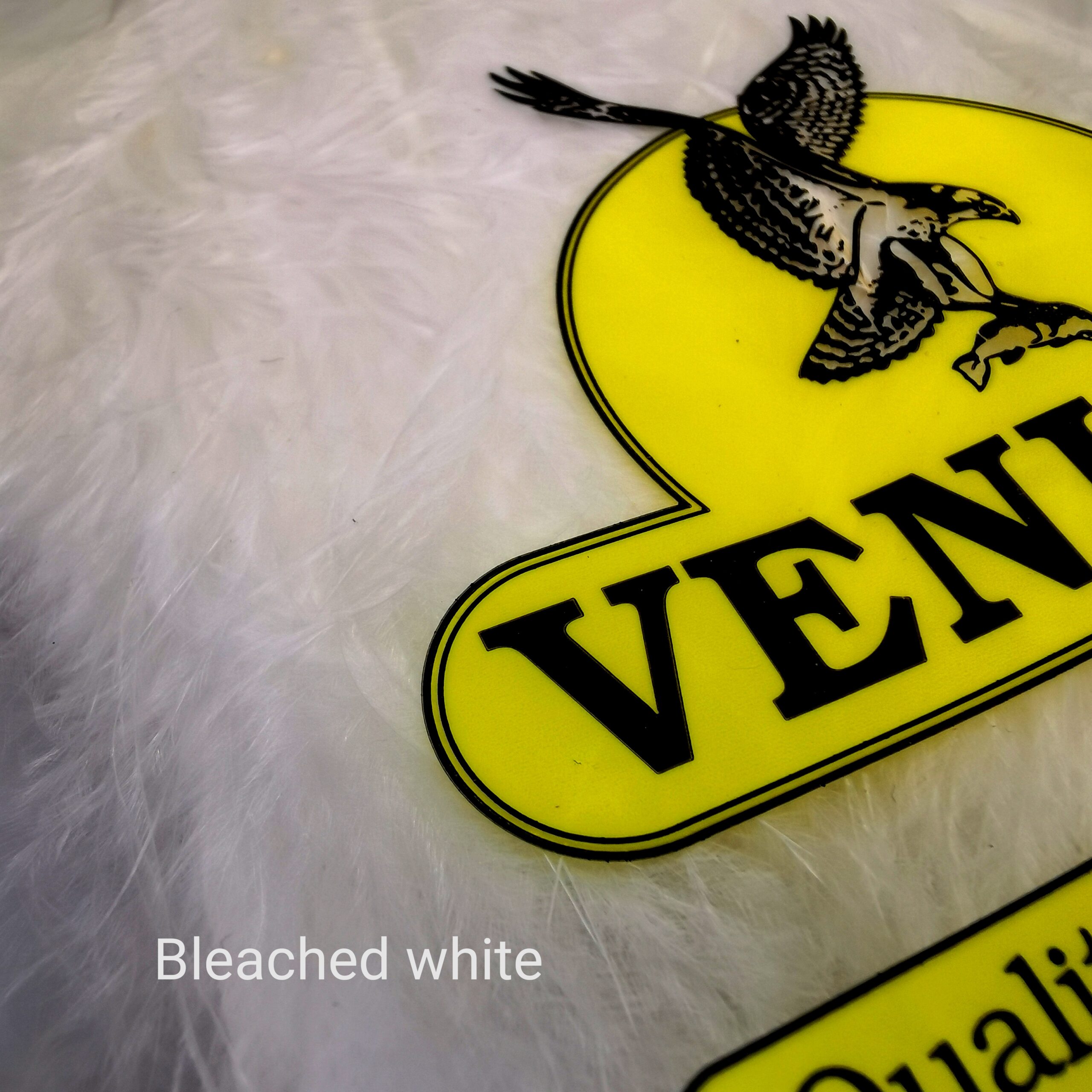 Veniard Turkey Large Marabou - Bleached White