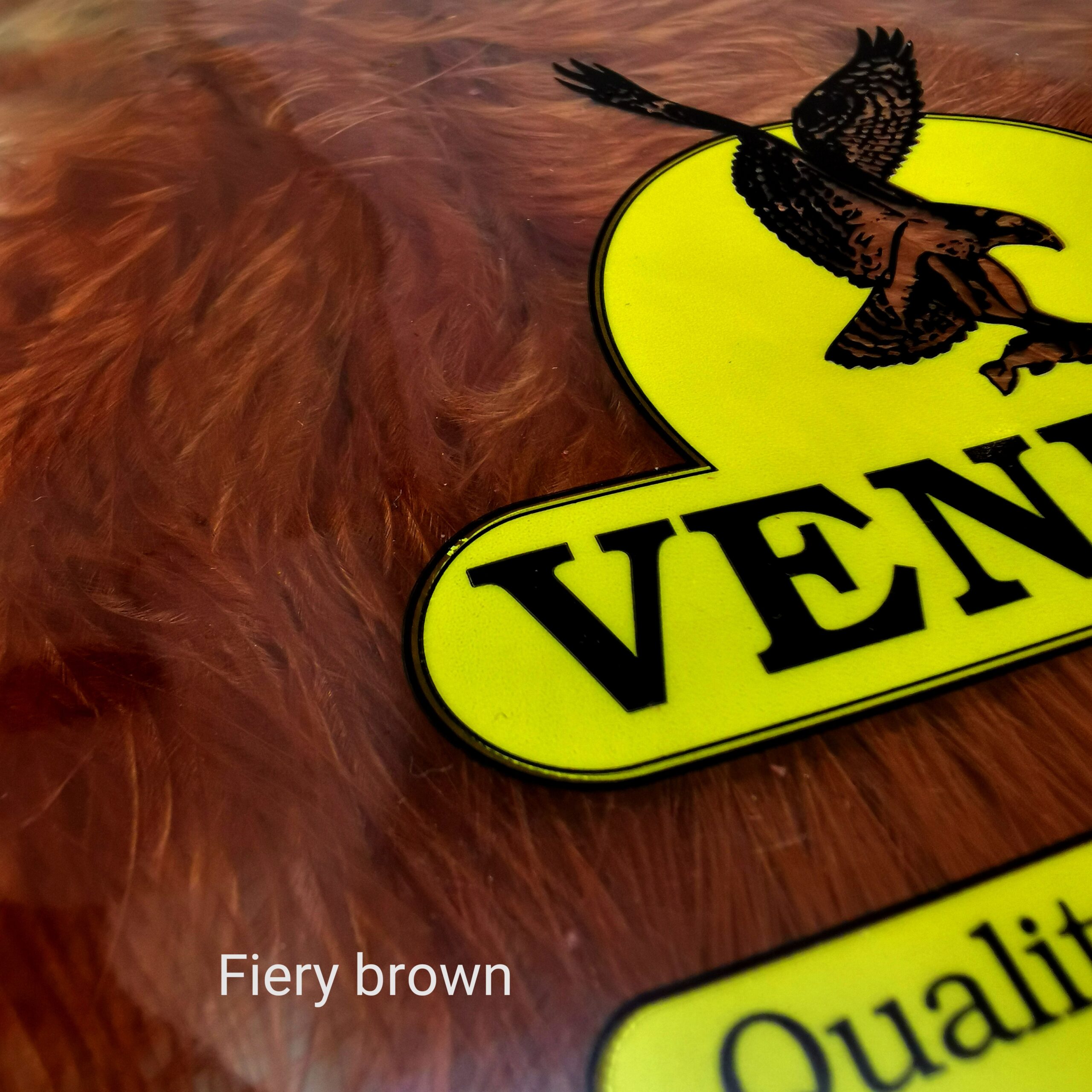 Veniard Turkey Large Marabou - Fiery Brown
