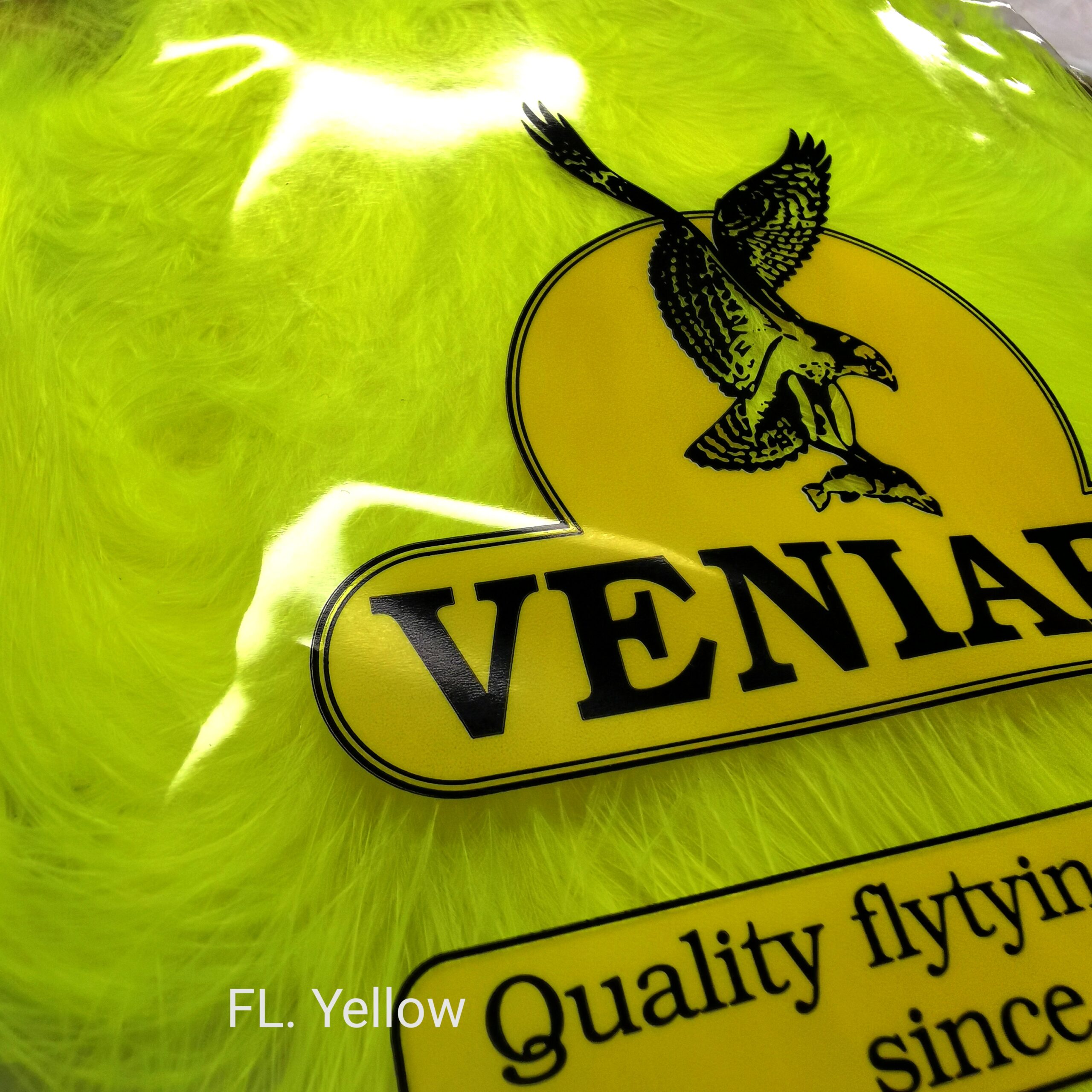 Veniard Turkey Large Marabou - Fl. Yellow