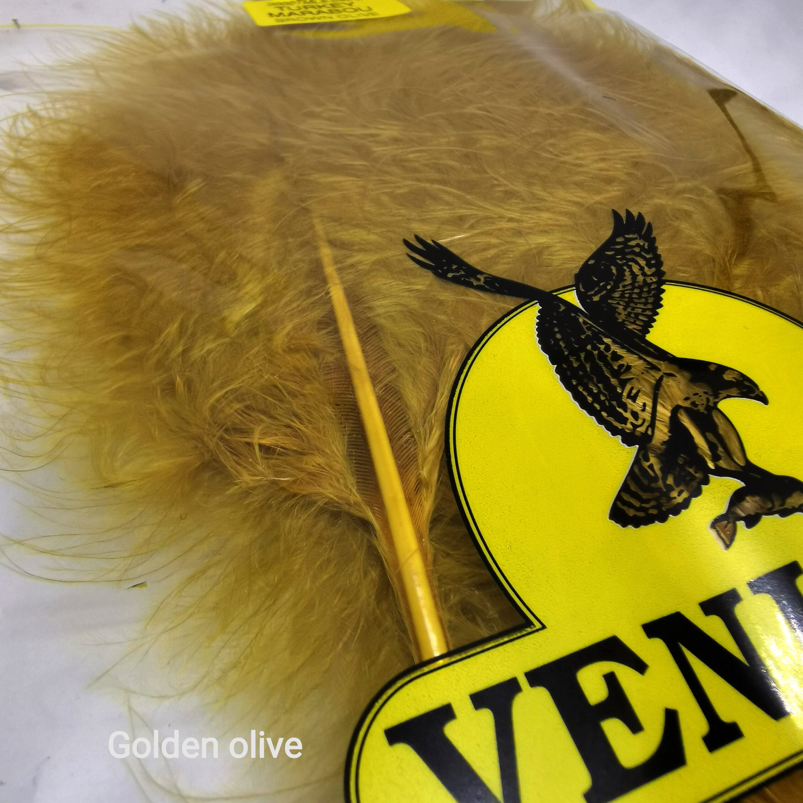 Veniard Turkey Large Marabou - Golden Olive