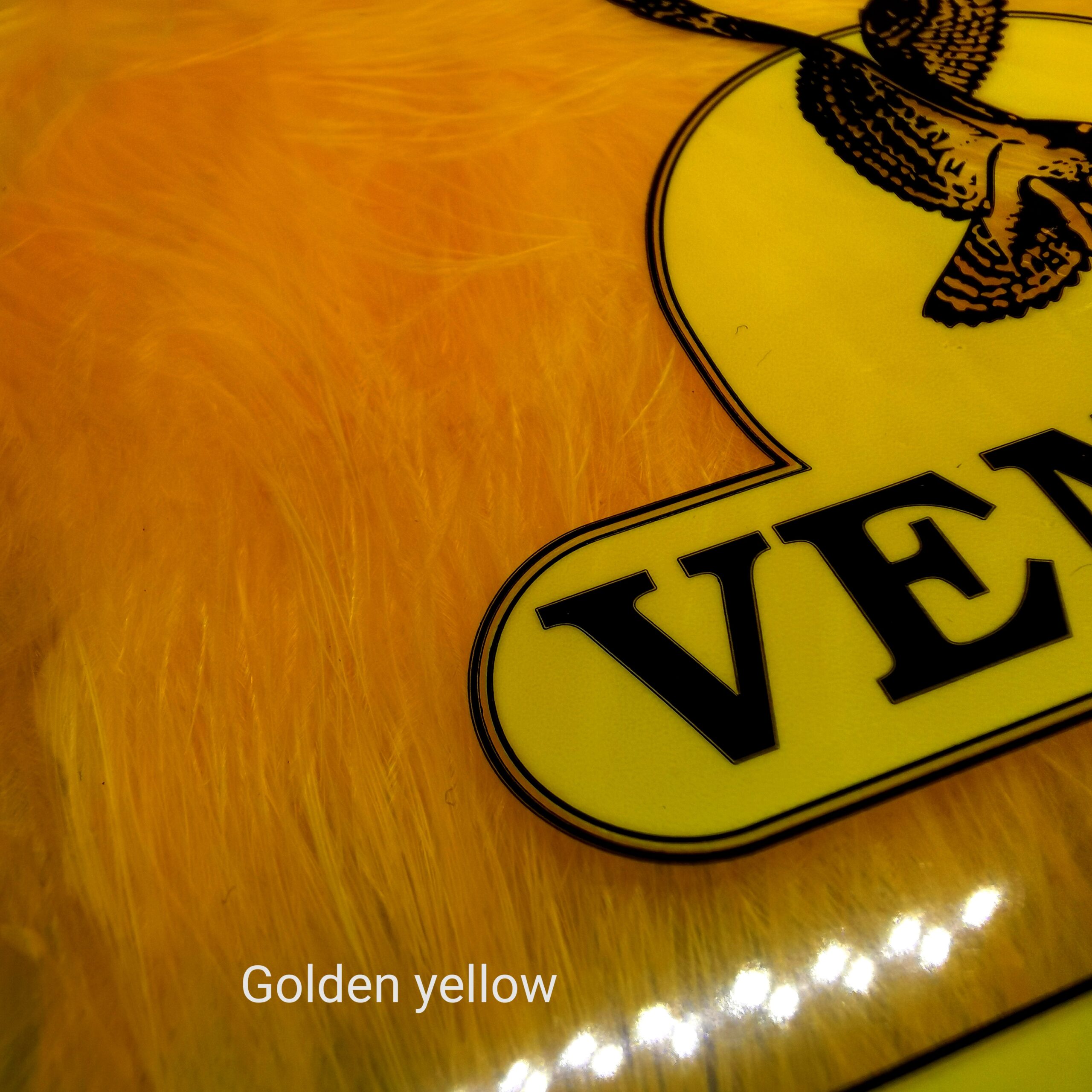 Veniard Turkey Large Marabou - Golden Yellow