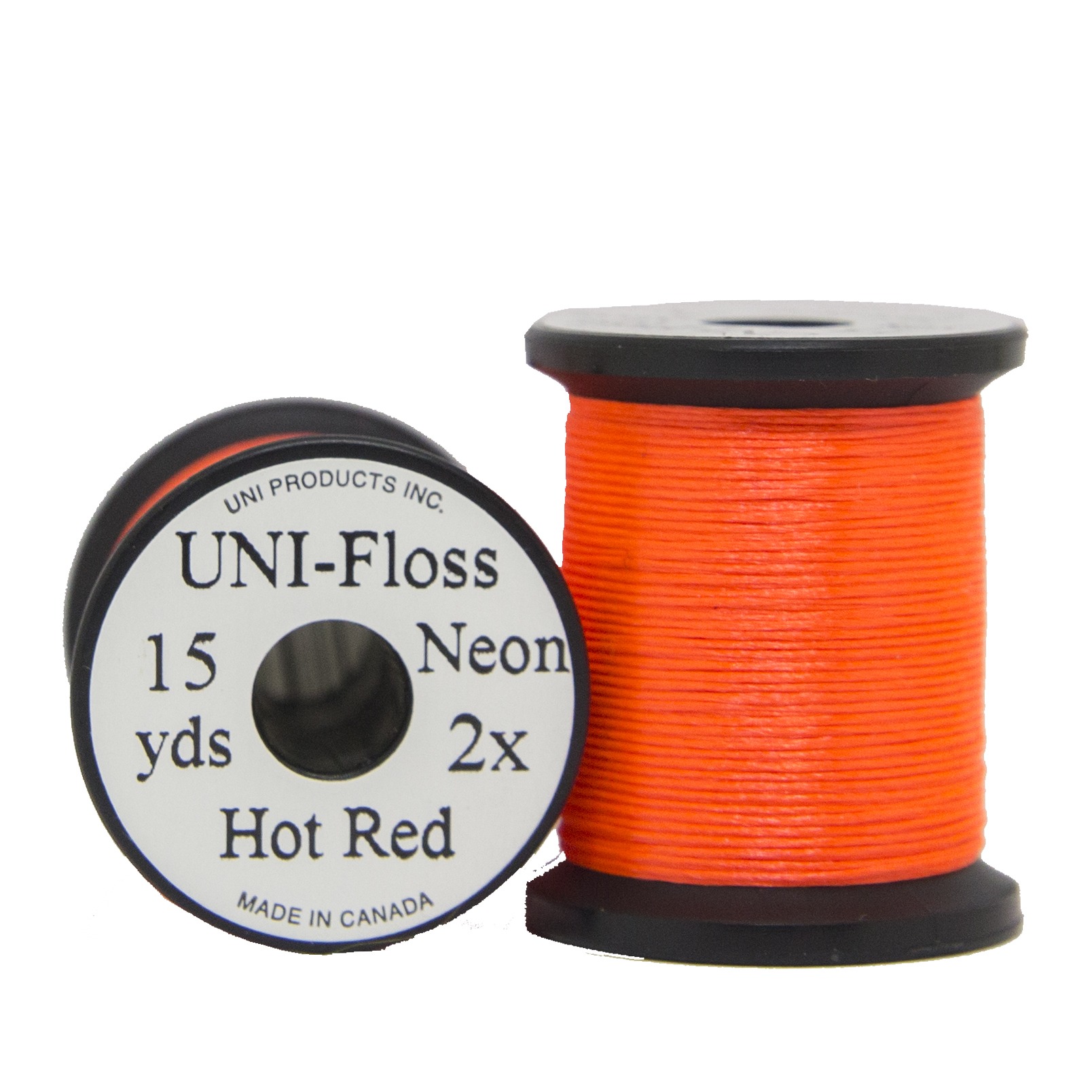 UNI Floss Polyester Neon - Hot Red