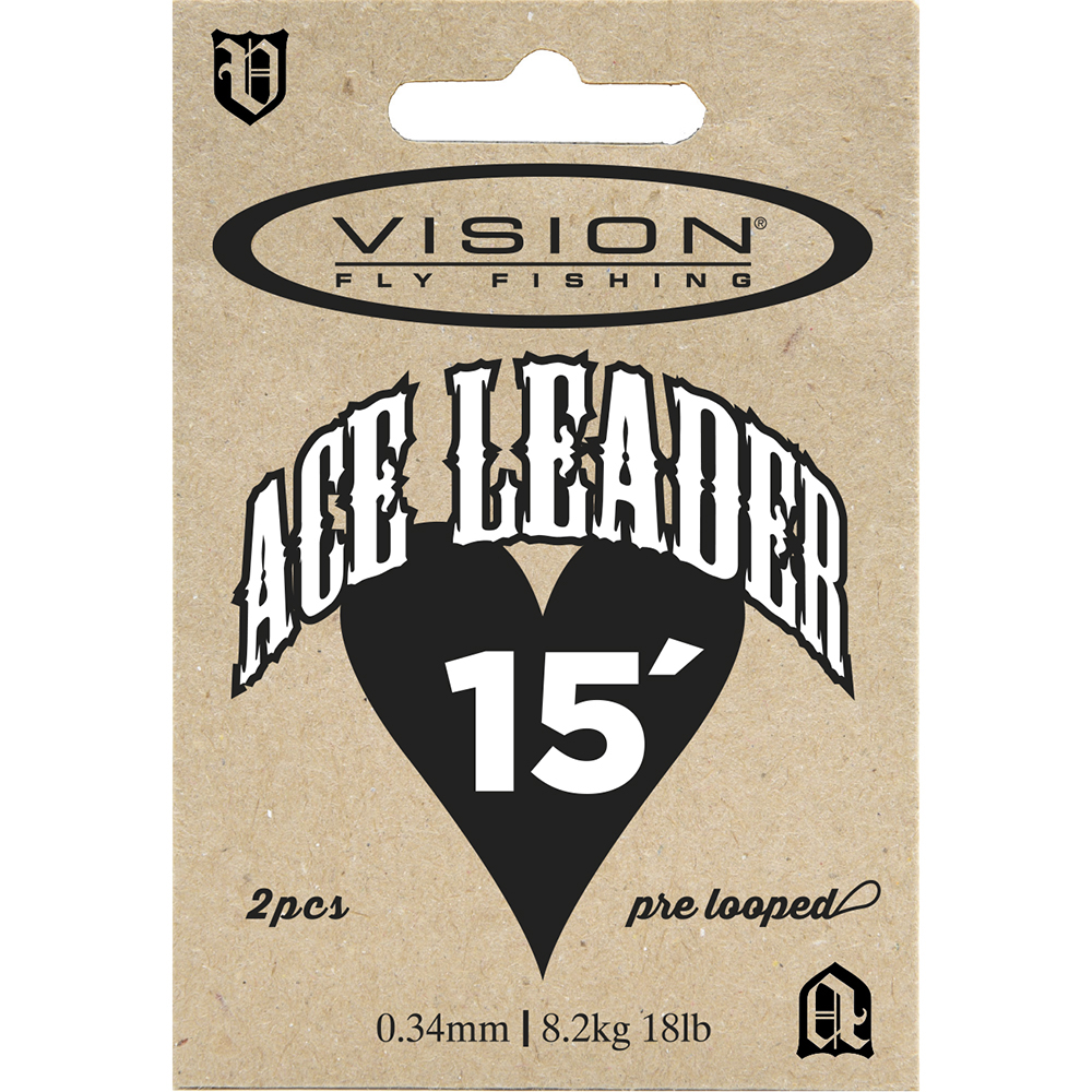 VISION Ace leader - VAL1531 Muselinis pavadėlis Vision ACE leader 15' 0.31mm