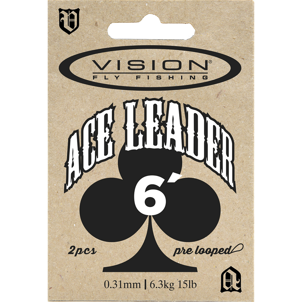 VISION Ace leader - VAL634 Muselinis pavadėlis Vision ACE leader 6′ 0.34mm