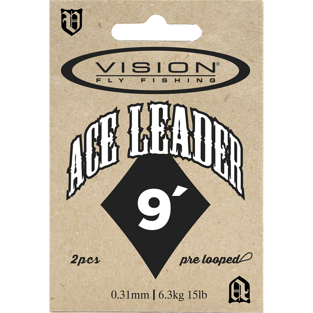 VISION Ace leader - VAL938 Muselinis pavadėlis Vision ACE leader 9′ 0.38mm