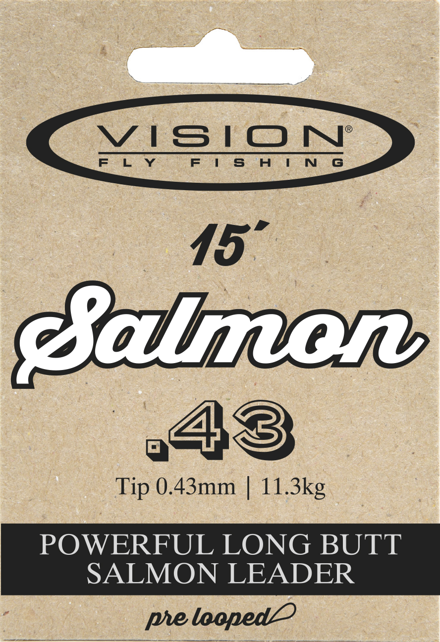 VISION Salmon 15ft - VSL43 Muselinis pavadėlis Vision Salmon 043/15ft