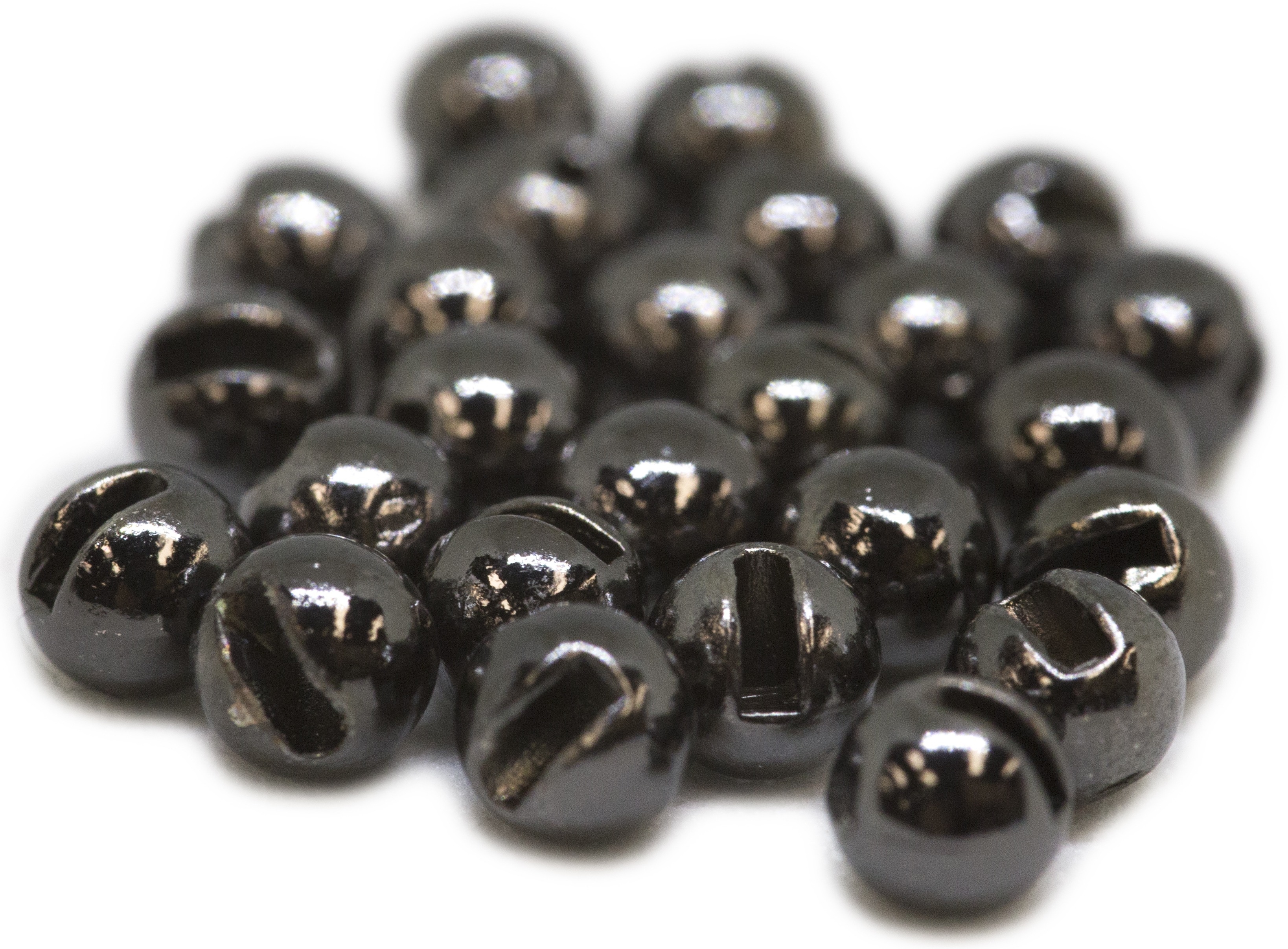 Tungsten Slotted Beads 3.5mm - Black